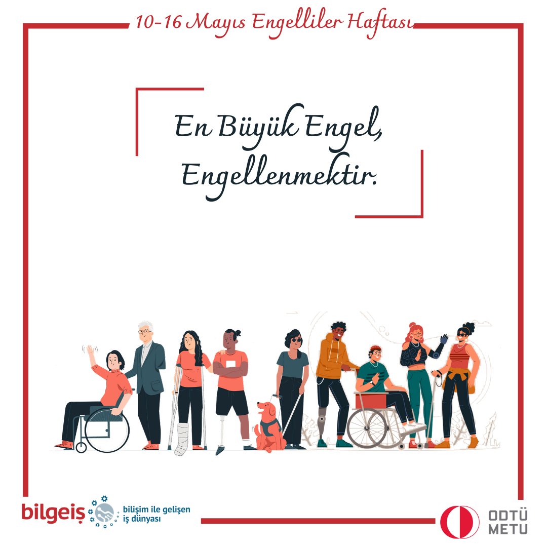 En büyük engel, engellenmektir. #EngellilerHaftasi 
<a href="/METU_ODTU/">METU / ODTÜ</a> <a href="/IKGPRO/">İKG PRO</a>