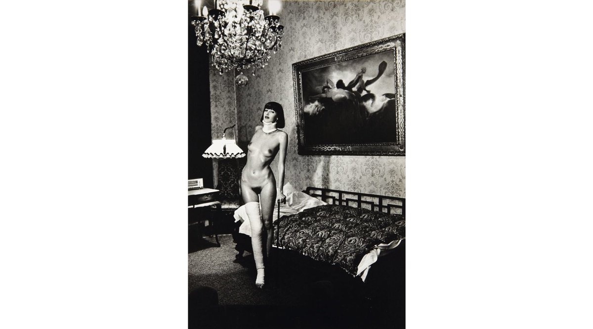 Jenny Capitain at Pension Dorian by Helmut Newton, 1977
#HelmutNewton #JennyCapitain #FashionPhotography https://t.co/Qf5E4y8Mrw
