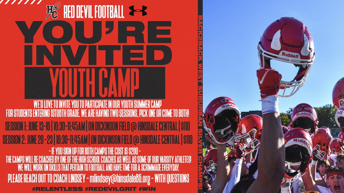 Hinsdale Central Red Devil Football tweet media