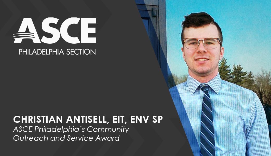 TrafficPD's tweet photo. Congratulations to Christian Antisell for being recognized by ASCE Philadelphia &amp; ASCE Philadelphia YMF for his community involvement! More info: https://t.co/Fgilkkir5S #MovingForwardTogether https://t.co/it2gROwIYM