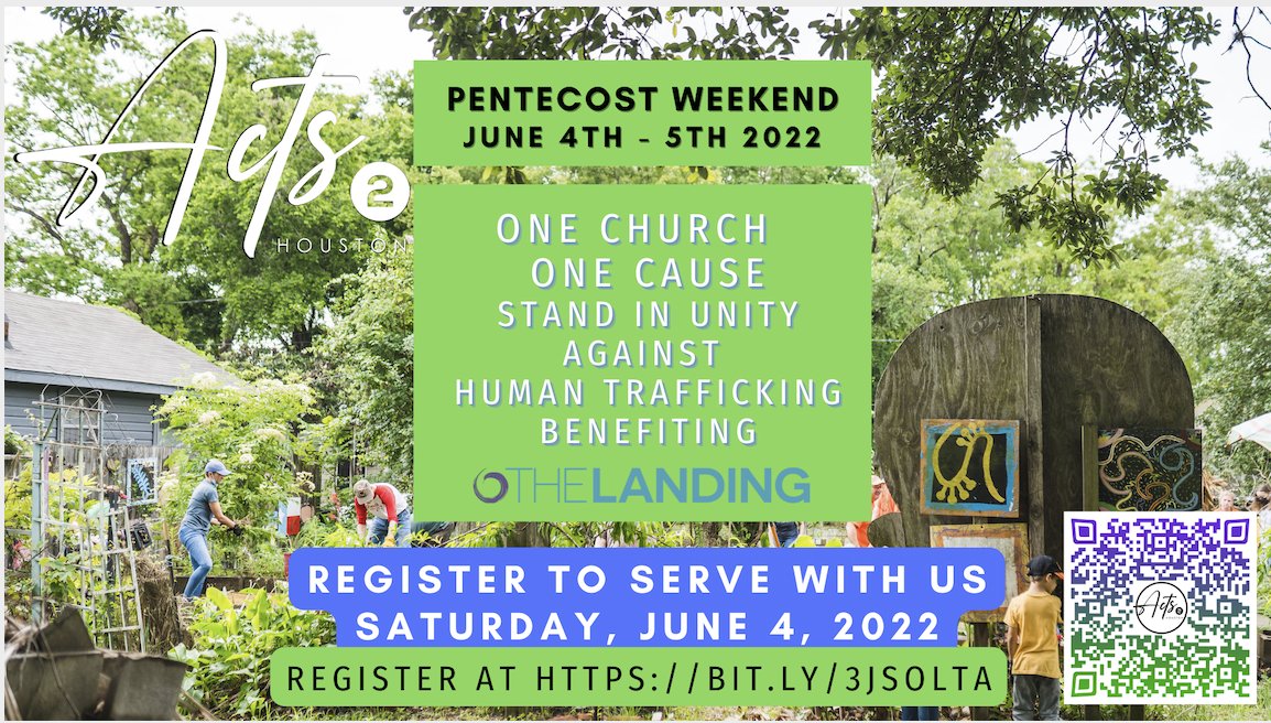 Acts2H's tweet photo. 🔥🌳🙏Acts 2 Houston June 4th-5th 2022 - Register to Serve With Us. Fight Against Human Trafficking! - Register here https://t.co/kUdCP2UrHx #acts2houston #humantrafficking #serviceprojects #volunteering #houstoncares https://t.co/uiSRnc0Iob https://t.co/cSa3Vab2ri