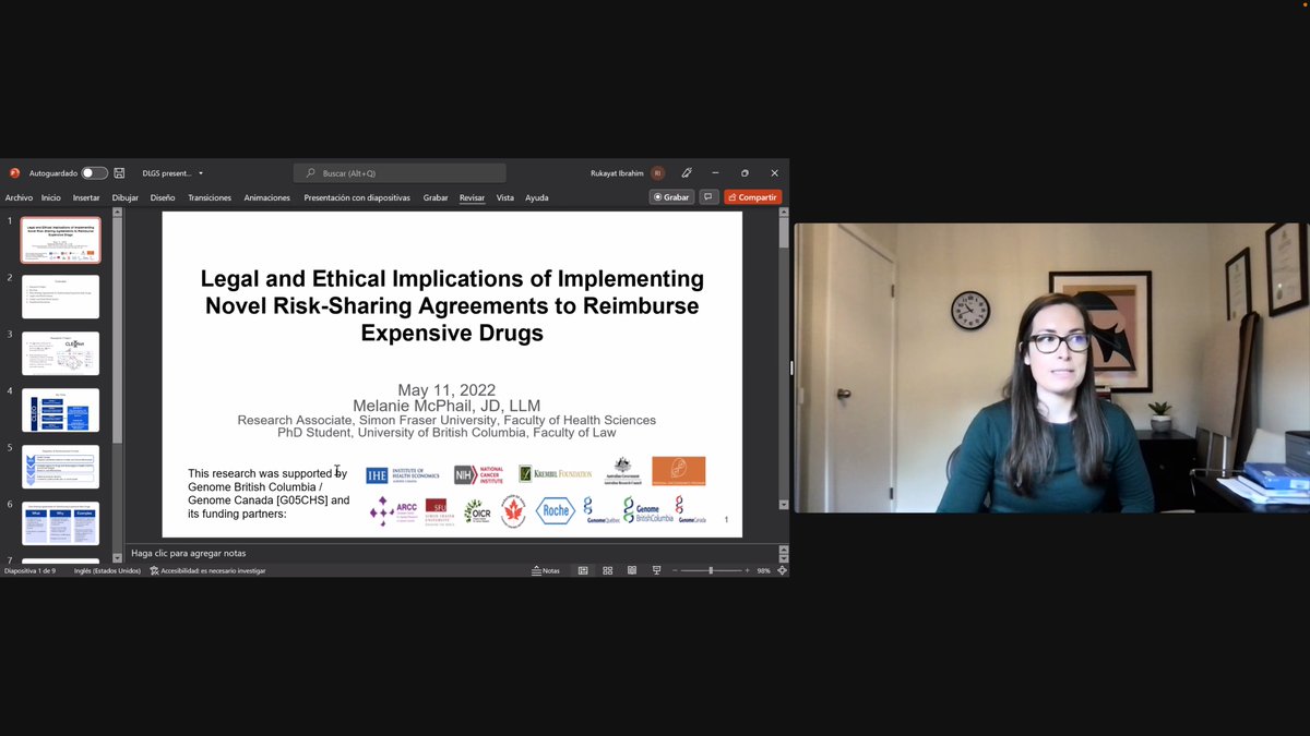 LawDlgs's tweet photo. And now our final presenter for today, Melanie McPhail from the University of British Columbia https://t.co/PluFcx0tDW