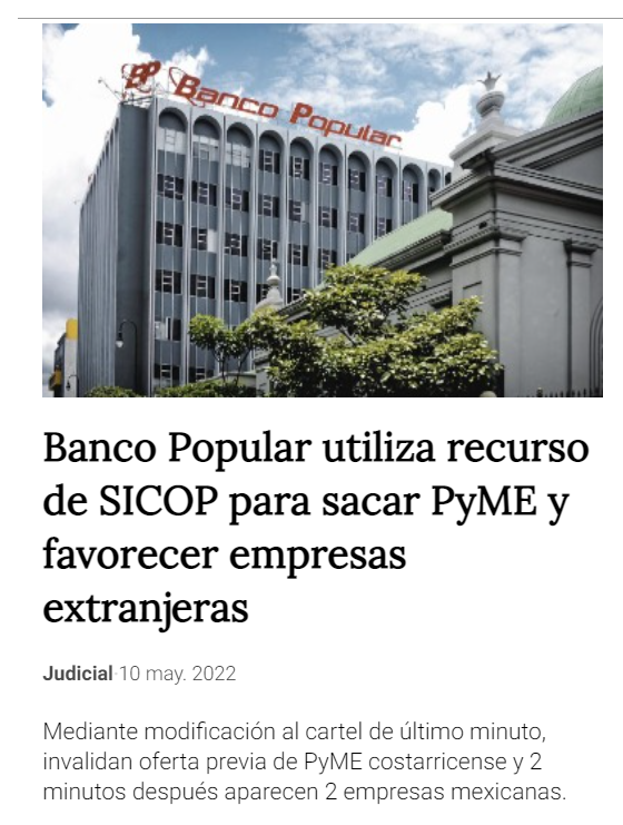 Dr_Consulta's tweet photo. @GarayaM La corrupción en el @BancoPopularCR es semejante a lo que hacía HSolis para sacar a Pedregal de los concursos. Pero Mélida estuvo caneando. Hay que investigar @cgrcostarica ya que se aprovechan de las imperfecciones de SICOP

 #RumboJudicial https://t.co/kEd3vxiwk4
