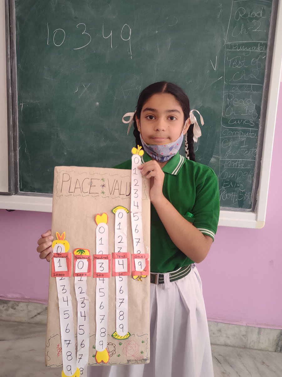 #maths# activity # chapter :- knowing our numbers # place value or face value ✨