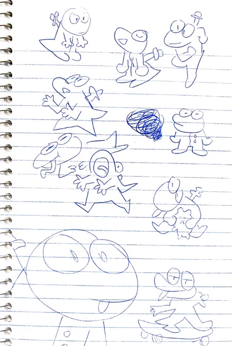 got back my box of stuff from the old netflix building…here's a few centaurworld drawings i found 