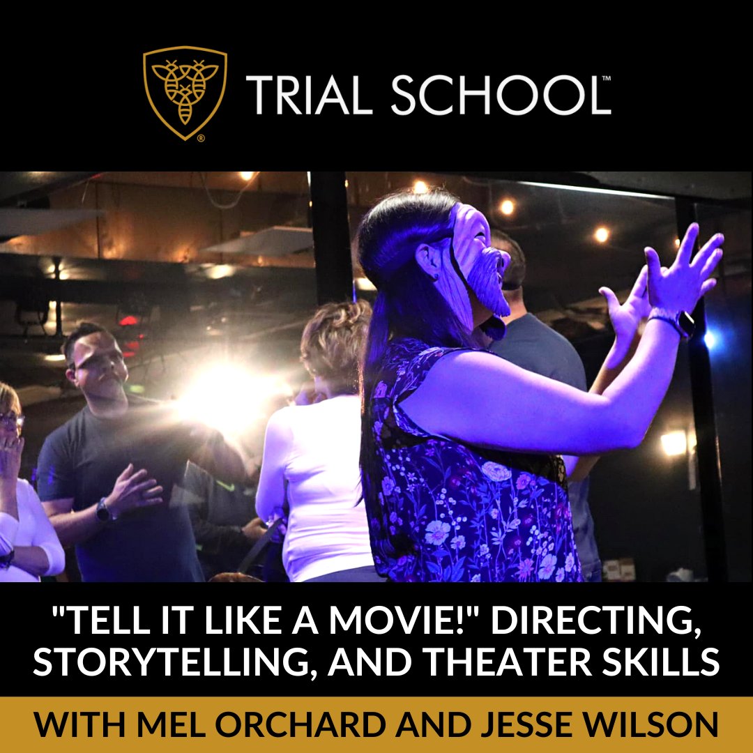 trial_school's tweet photo. This past weekend, working in a blackbox theater in Colorado Springs, attendees learned powerful directing methods, how to command the stage in a courtroom and inspire the jurors to ACTION. The Oct workshop sold out fast! Be sure to stay tuned for more info on upcoming events. https://t.co/9qH8QElZ9U