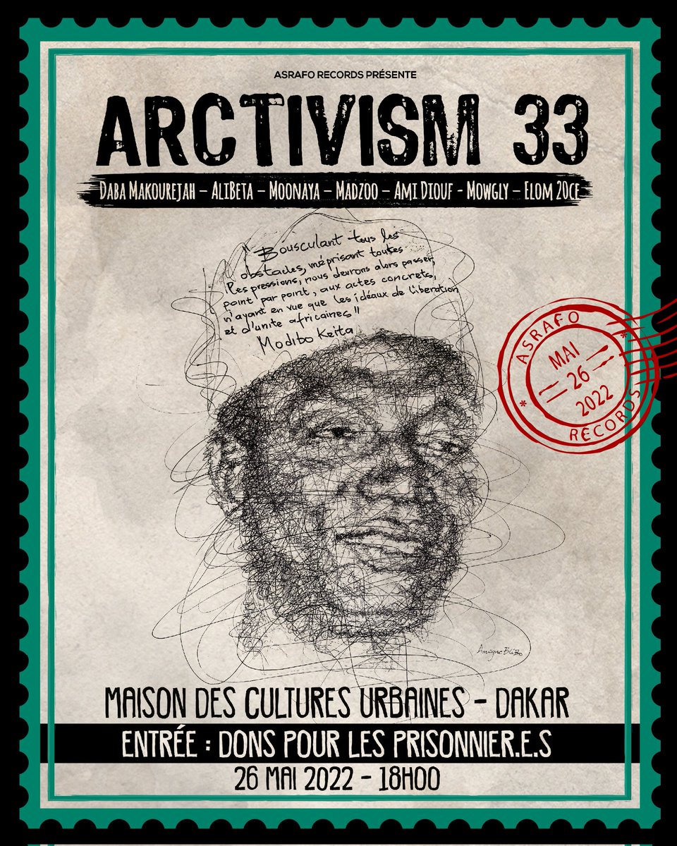 Elom20ce's tweet photo. ❤🌿 Next step ! #Arctivism #ModiboKeita #BiennaleDeDakar Save the date ! Peace https://t.co/IWyj6dukdN