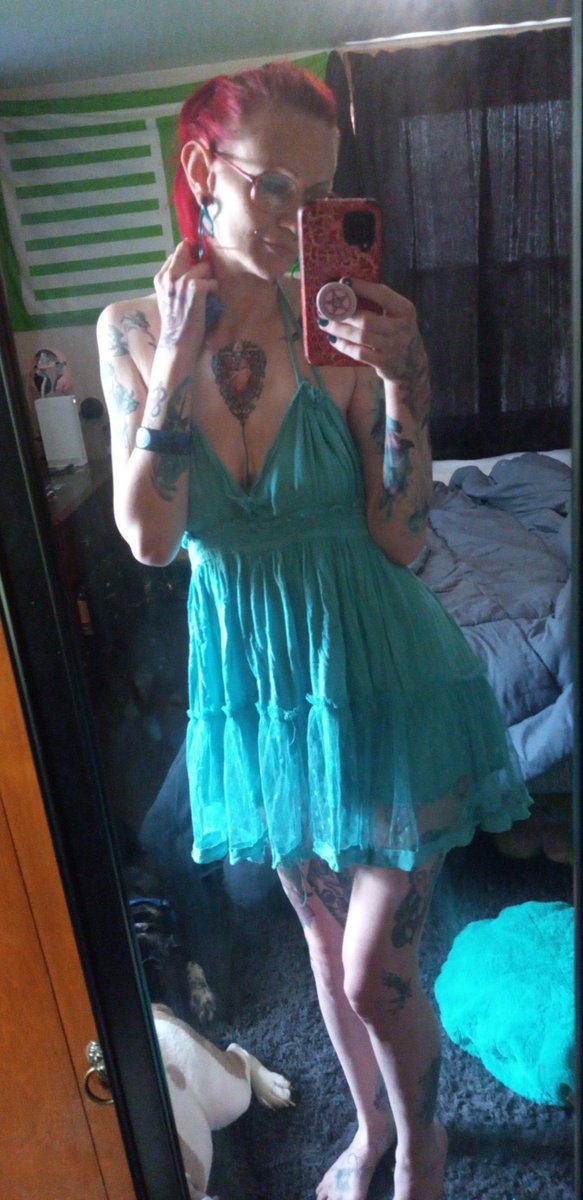 Love this dress #readyforsummer #G3miney3 Love Myself #tealdress #gamergirl #liveyourlife #megantatt #femaltattooartist