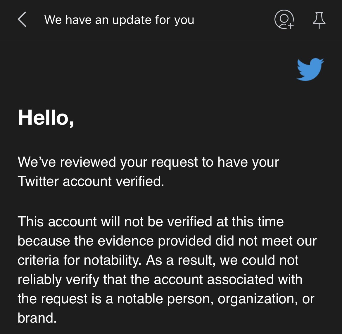 I guess winning a #Pulitzer isn’t enough credibility for @Twitter to get <a href="/verified/">Verified</a>…

@TwitterSupport #Verified #cantgetverified #nope #PulitzerPrize2022 #PulitzerPrize