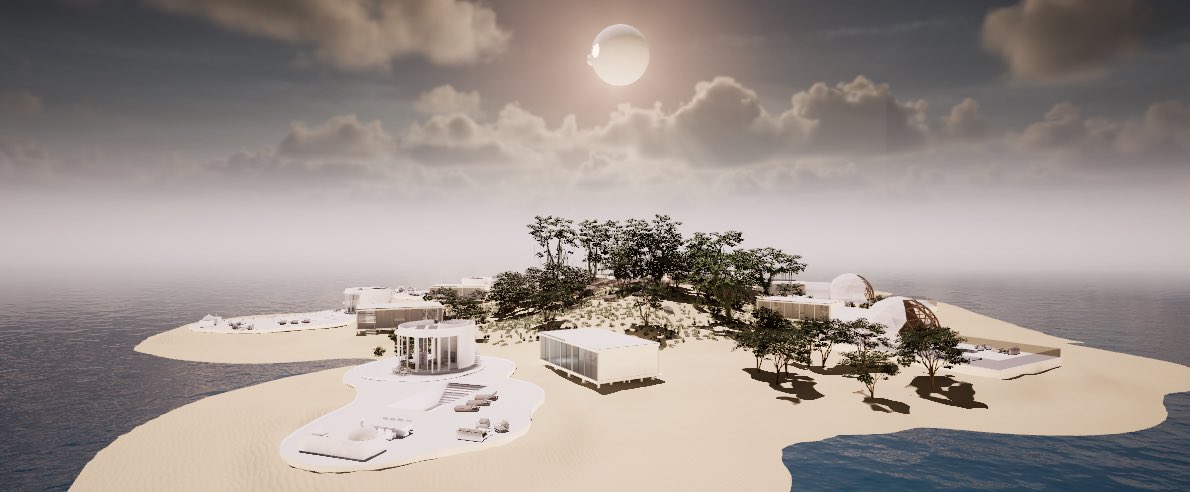 Architecture and homes in The Megamoon Metaverse 🌕 Welcome to paradise