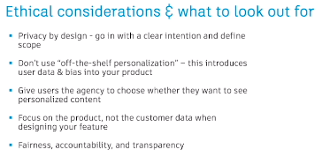 LauraLPatch's tweet photo. Love these ethical considerations for keeping the customer in mind from Mallika Gargeya #22WIP https://t.co/g1aQKlumLZ