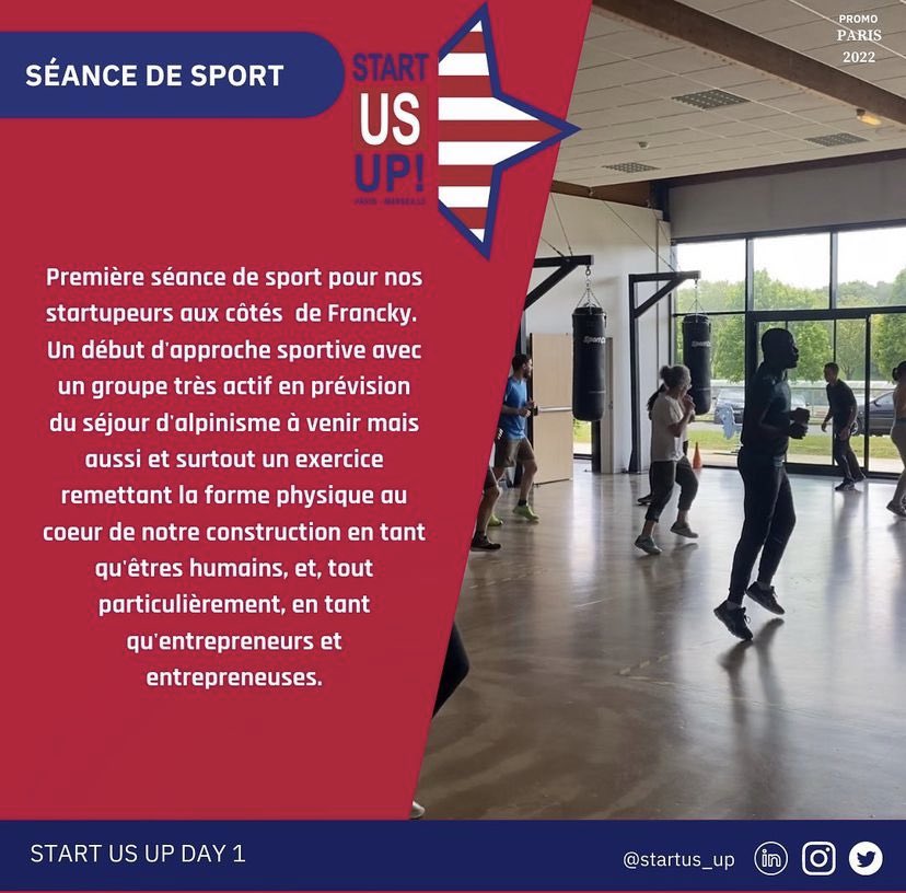 [PROMO PARIS]

C’est une 1ere journée pleine d’émotion et d’ambition pour nos startupeurs au sein du <a href="/BoxerInside/">Boxer Inside</a>
Au programme : prise de connaissance, empowerment, réflexion personnelle et, bien sûr, du sport. 🥊
Petit retour en image, et en texte.