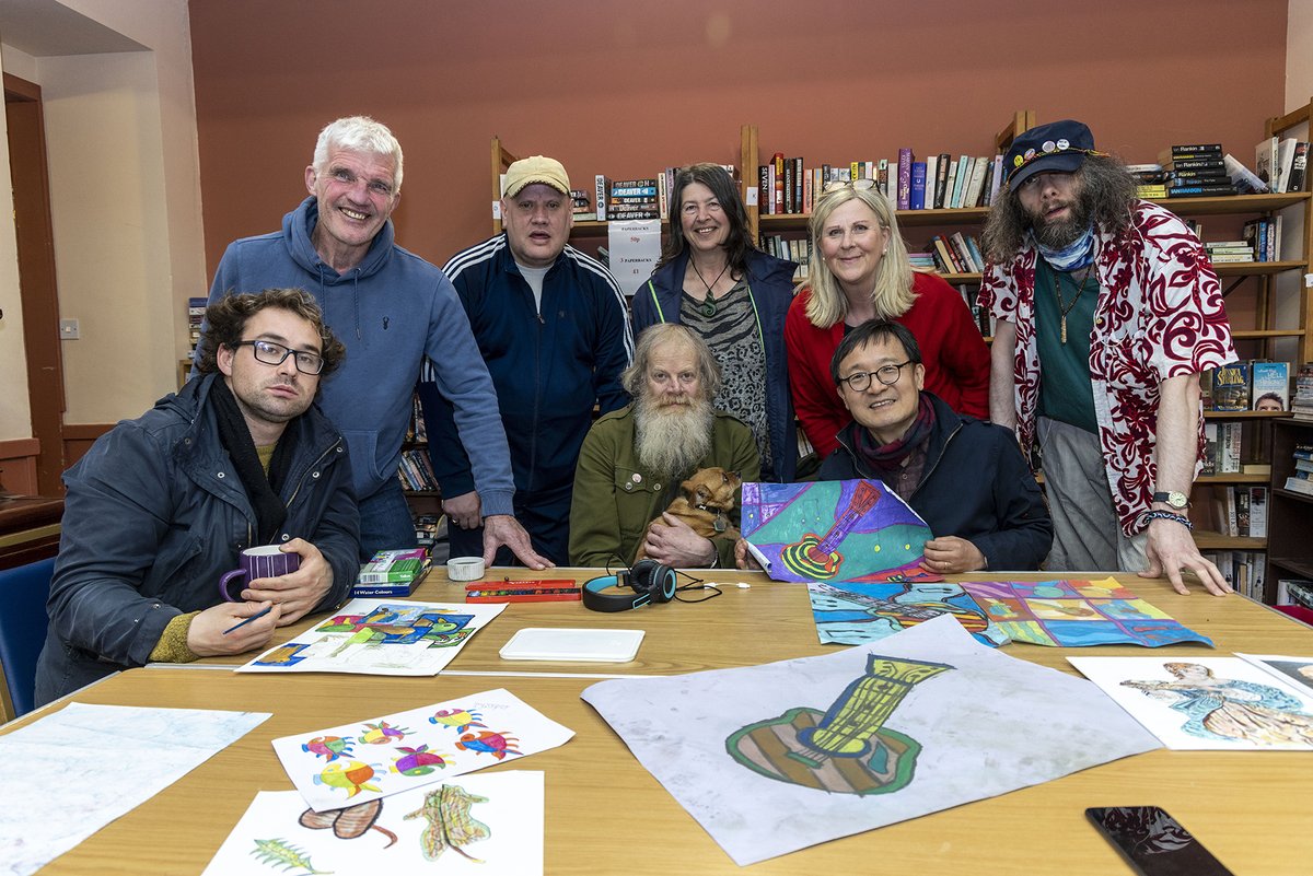 Professor Cheolung Je from Hanyang University in Seoul visited Scotland to look at peer run organisations.
He spent the afternoon chatting with us and familiarising himself with what we did at the various groups that the PLUS members run. We hope to see Cheolung again.