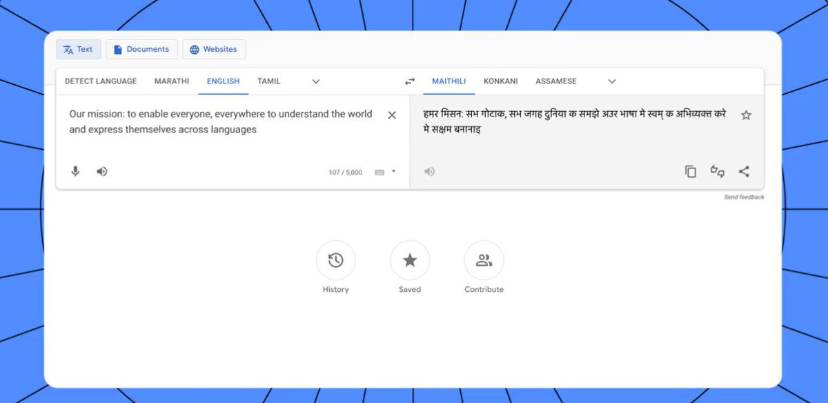 mithilaprime's tweet photo. मैथिली संगे 24 टा भाषा कें गूगल ट्रांसलेट पर जोड़ल गेल. #Maithili #Google #India #Nepal https://t.co/qXsOBBkMqK