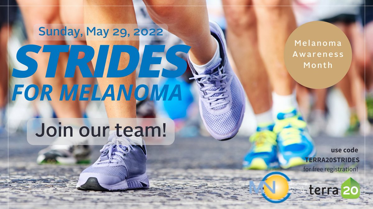 We will be hosting a 5km Strides for Melanoma walk at select terra20 locations – walk with your neighborhood store! Register tinyurl.com/mr3f474n #health #wellness #skincancer #melanomamonth #ottawa <a href="/MelanomaNetwork/">Melanoma Network</a>