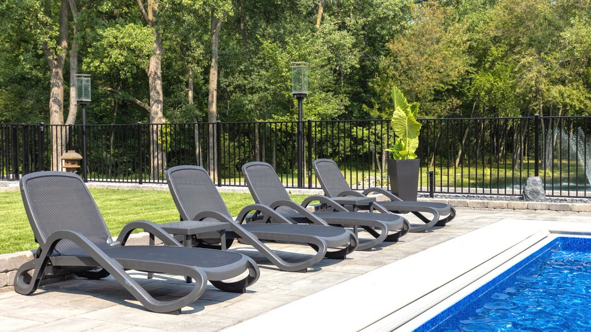 With warmer weather on the horizon, let us help you create a poolside oasis with one of our stunning paving systems.

#SanterraStonecraft #Poolside #patio #Pooldeck #backyardoasis #ManorSlate60
#WindsorGrey
#pavingsystem #patiostone #landscaping #designinspiration