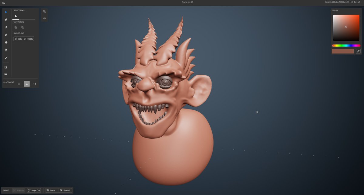 doss_io's tweet photo. Some other tests with @substance3d Modeler lately. If you are a VR Artist (also #Quill or #GravitySketch), let me know. I want to see what everyone is doing in there :D
#madewithsubstance3d #substance3dmodeler #vr #virtualsculpting https://t.co/0tfgifOdhz