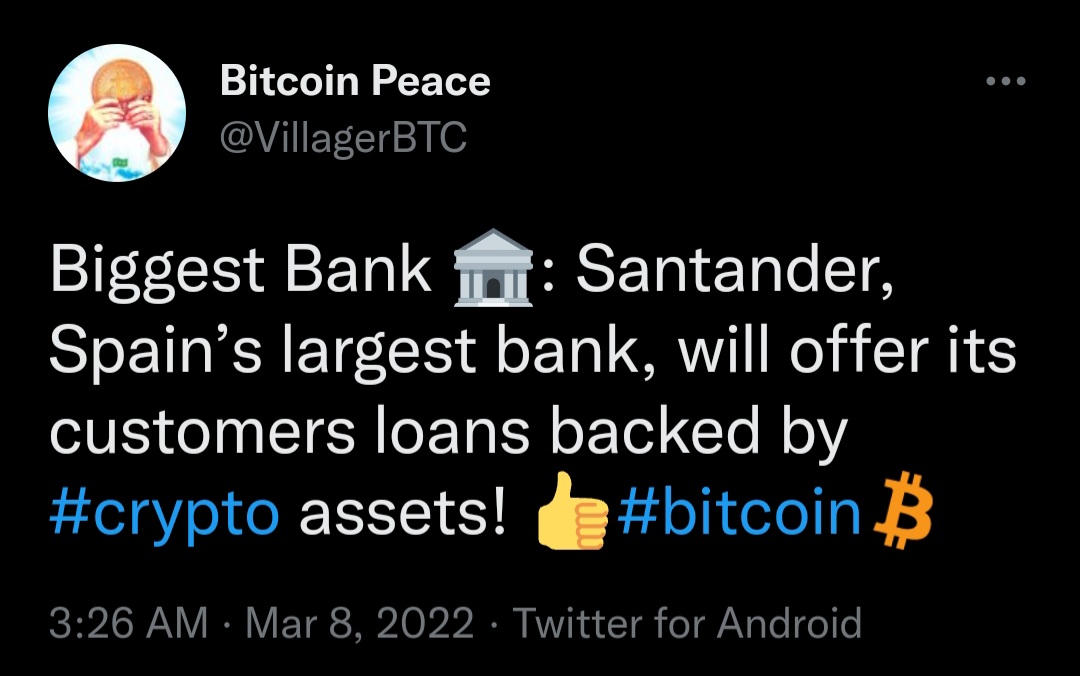 zapzapparoo's tweet photo. Just a pic thread for all the Fudder's. Made from a 5 min search. Imagine what some real Twitter digging would find.

Don't forget El Salvador and Africa made BTC THEIR CURRENCY.

#bitcoin #crypto #fud https://t.co/ohfzGlk0GJ