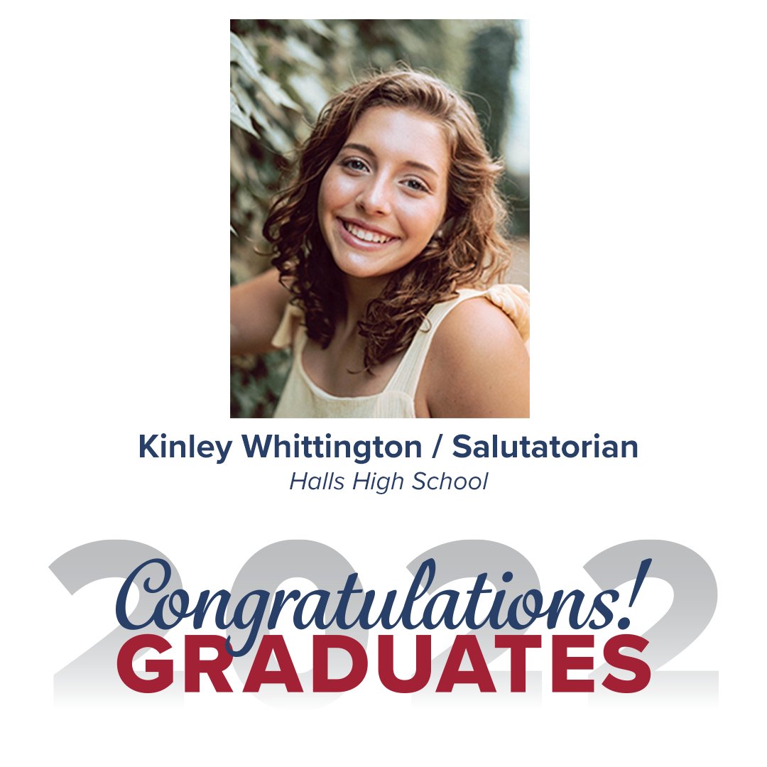 Knox County Schools (@knoxschools) on Twitter photo Congratulations to <a href="/HallsHighTN/">Halls High School</a> valedictorian Colby Cardwell and salutatorian Kinley Whittington! Congratulations to <a href="/HallsHighTN/">Halls High School</a> valedictorian Colby Cardwell and salutatorian Kinley Whittington!