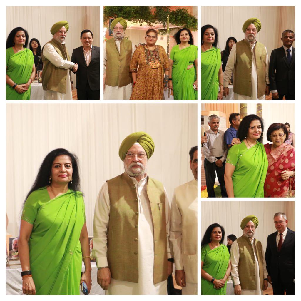 HardeepSPuri's tweet photo. Lakshmi &amp; I were privileged to host some of our most distinguished friends, including some very accomplished contributors to the book, who have in their own unique way documented the incredible journey of an exemplary leader even as it continues into the future. https://t.co/7LfSQADcyn