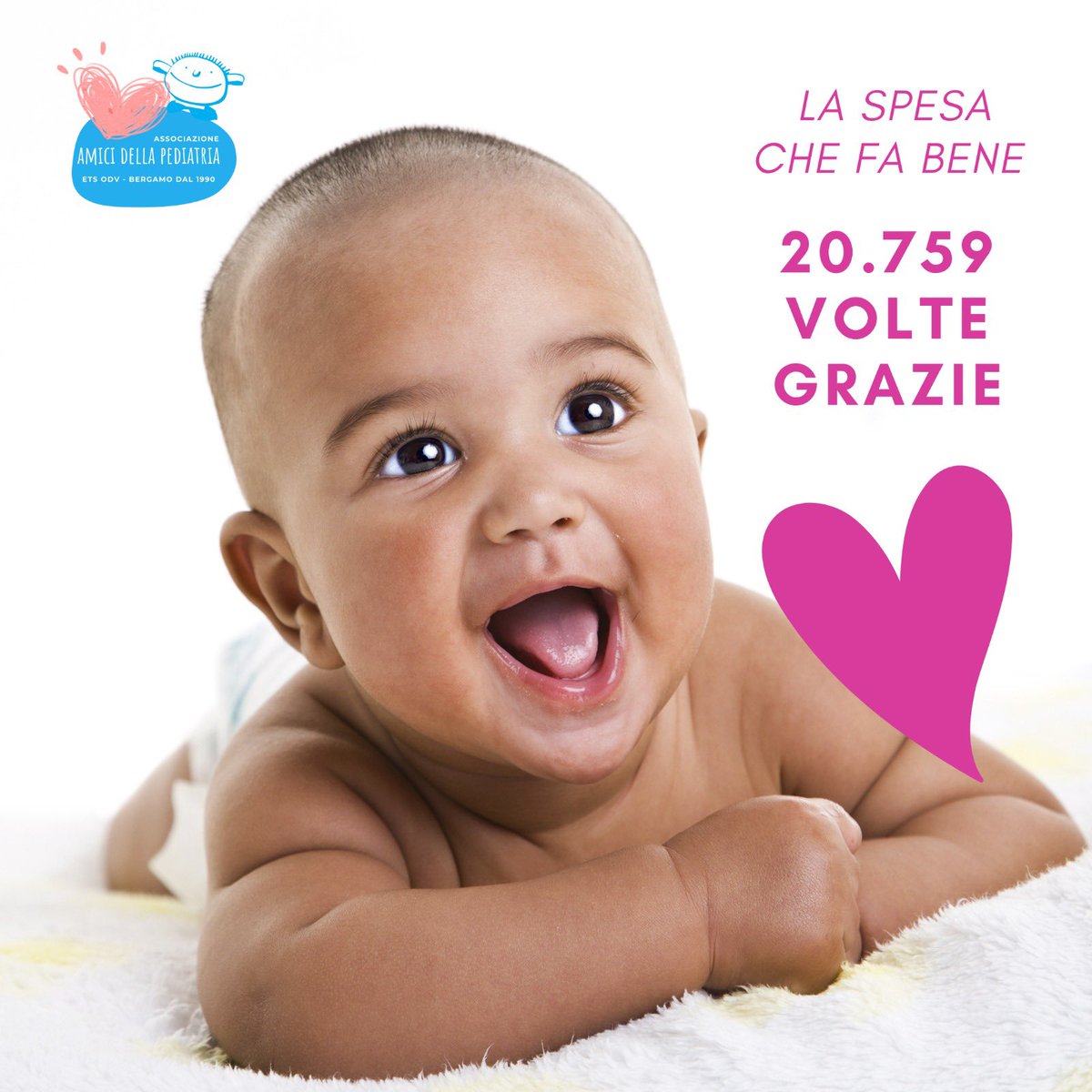 AmiciDellaPedia's tweet photo. #AmiciDellaPediatria 💙 20.759 GRAZIE a chi ha partecipato all’iniziativa "La Spesa che fa Bene" ed a @Iperalofficial per aver promosso qyesta attività benefica a favore delle associazioni di volontariato dei territori dove #Iperal è presente❣️
Grazie ❣️ https://t.co/R6wKy8KbbB