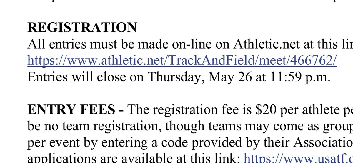 jeremyfhj's tweet photo. USATF SD/Imperial Champs at CVEATC; Sunday May 29th https://t.co/OkGNW2yPhc