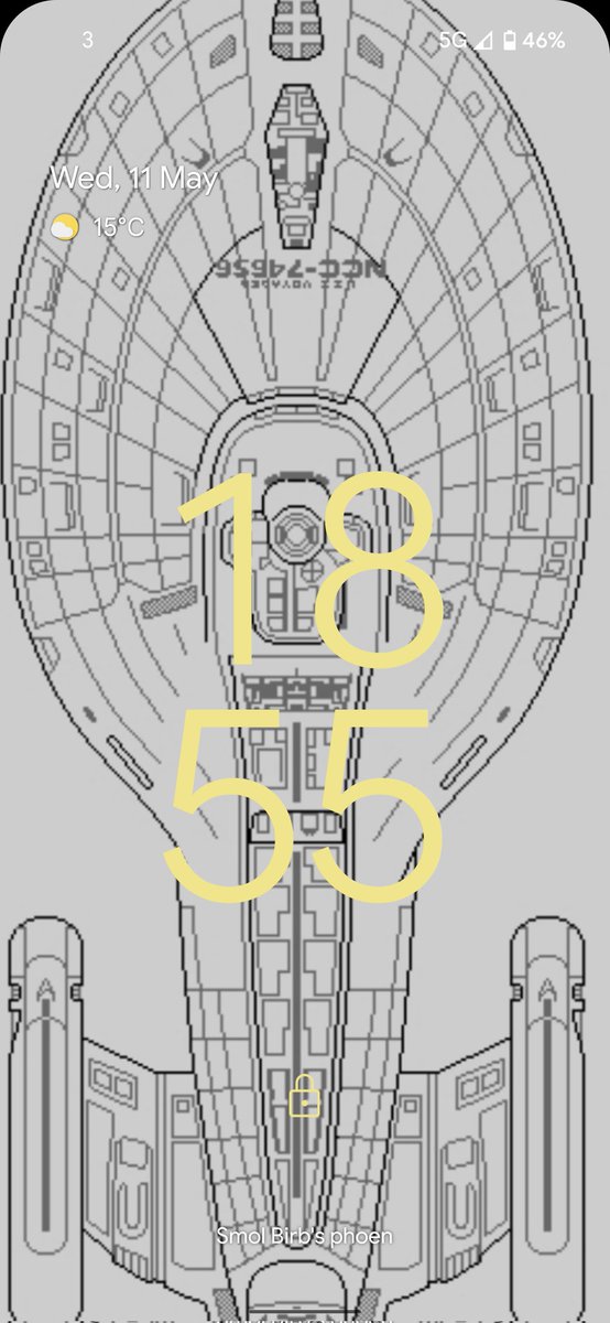 Phoenfox's tweet photo. @Moonfoxxo U.S.S Voyager wireframe, because Trek nerd. https://t.co/U7XpEJvt6y
