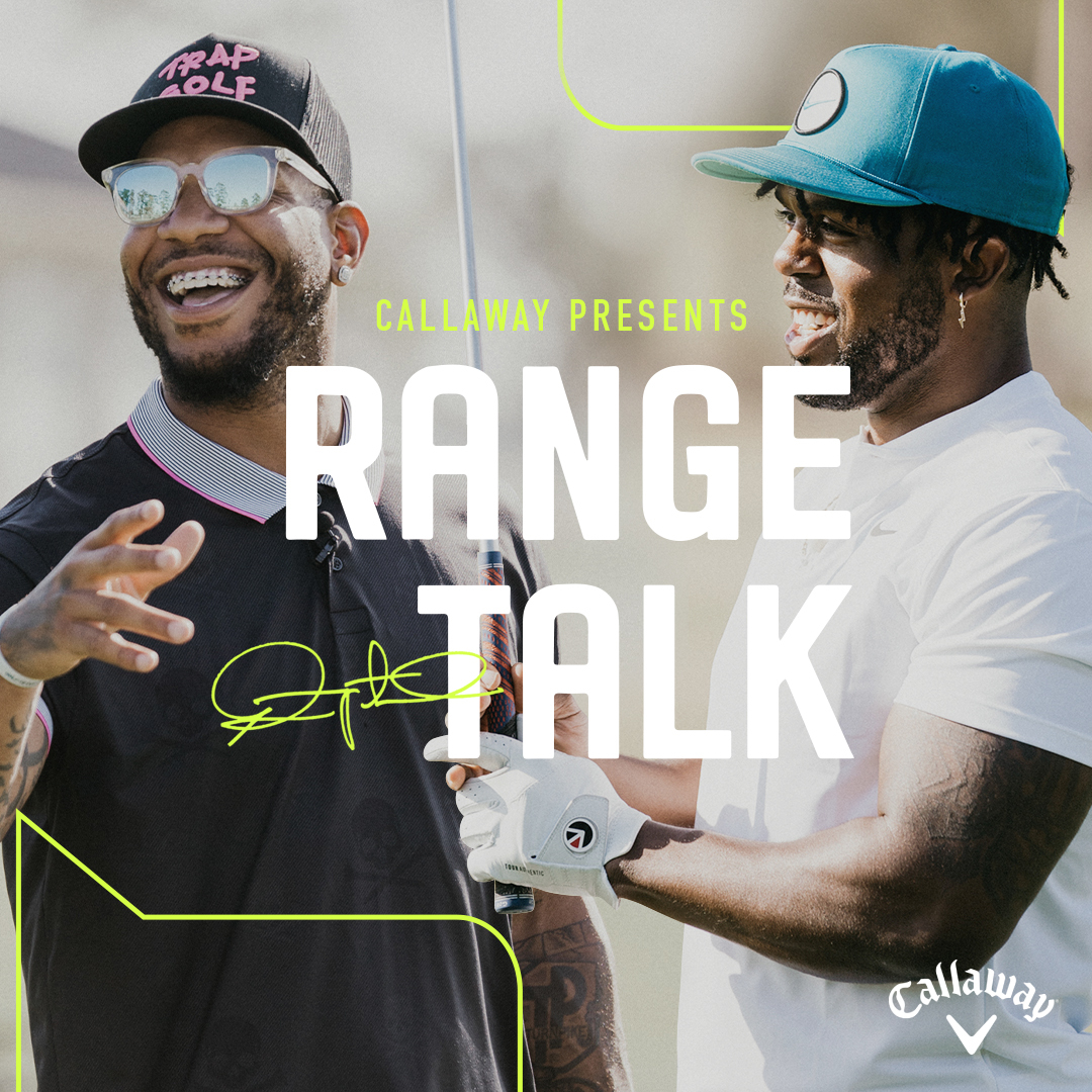 CallawayGolf's tweet photo. Elite athletes, elite trash talk, and non-elite golf. Perhaps the most unrelatably relatable episode of #RangeTalk we’ve ever produced.
Ep. 9 with Eric Ebron Live Now! https://t.co/EaRJosZ2iW https://t.co/GbHyIc3hXi