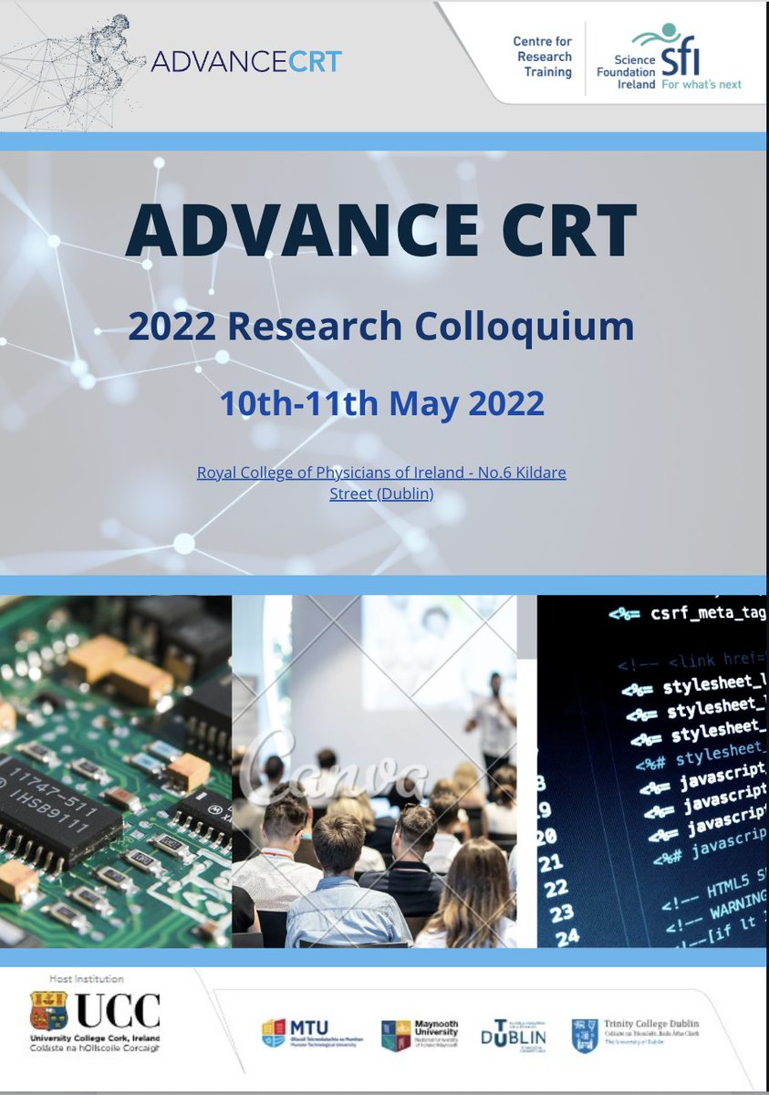 AdvanceCrt's tweet photo. During the last 2 days, we have been pretty busy at @AdvanceCrt: brainstorming sessions with industry, keynote talks, poster display and a bit of fun as well...  2022 Research Colloquium is in the books! In-person again after 2 long years. Cohort-based training looks like this. https://t.co/J7UYDJIiUn