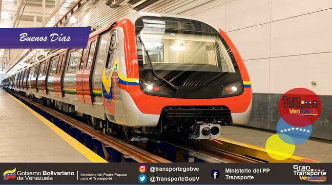 mintransporteve's tweet photo. Desde @TransporteGobVe el Min. @HAbreuMRT junto al pueblo trabajador les desea muy buenos días dando alegría para continuar haciendo Patria con valentía y lealtad revolucionaria. @HAbreuMT https://t.co/8aqYQYI5xa