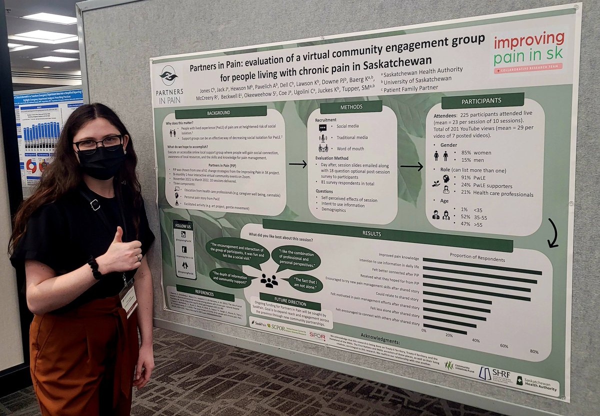 DrBMacLeod's tweet photo. @CanadianPain @SaskPain Cassie Jones in patient centered approach to improving pain care in Saskatchewan at #CanadianPain22 @CBCSask https://t.co/1r0AxemuCE