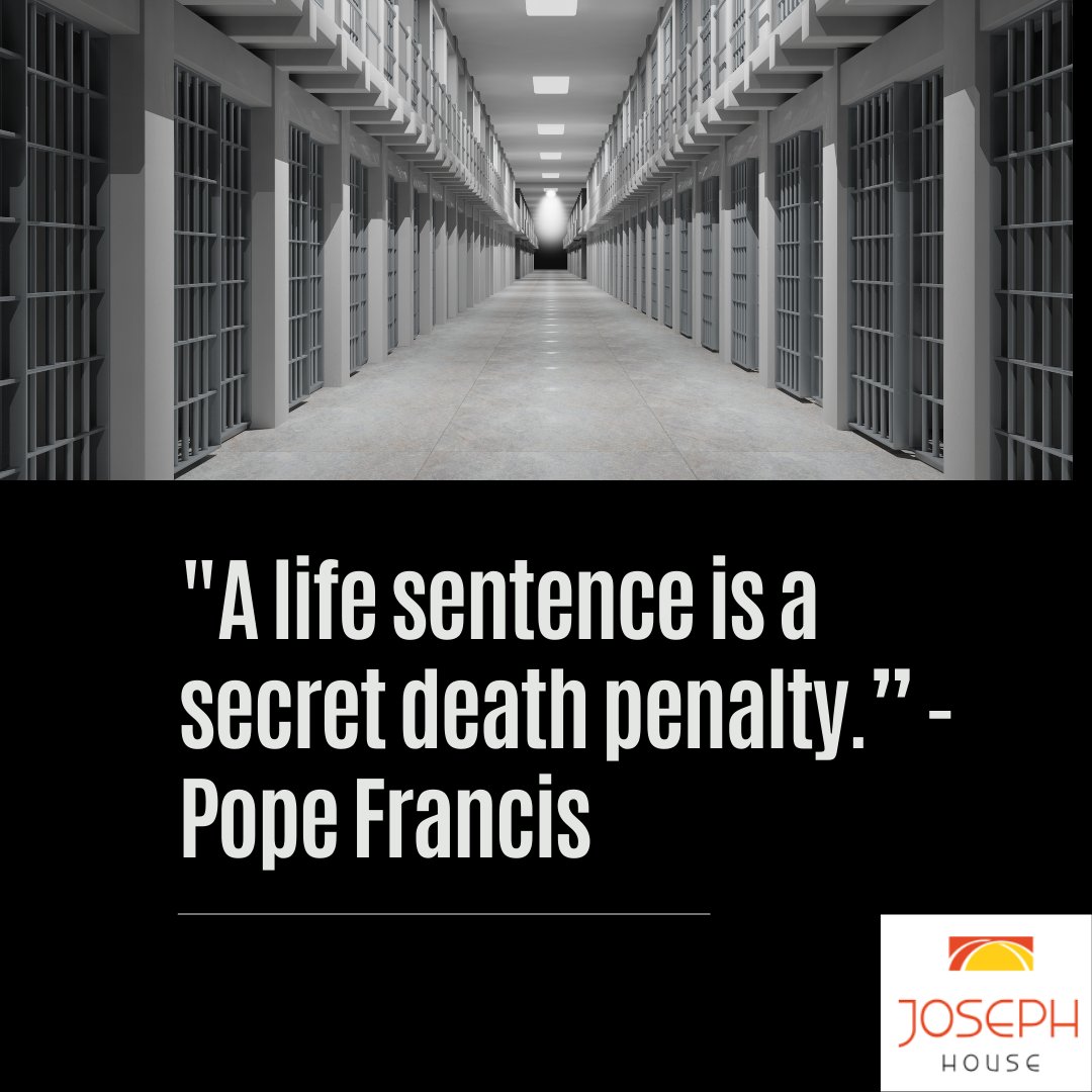 What do a life sentence and the death penalty have in common? Both treat the human person as being beyond God's redemption, as an object to be controlled and not as a person to be restored.