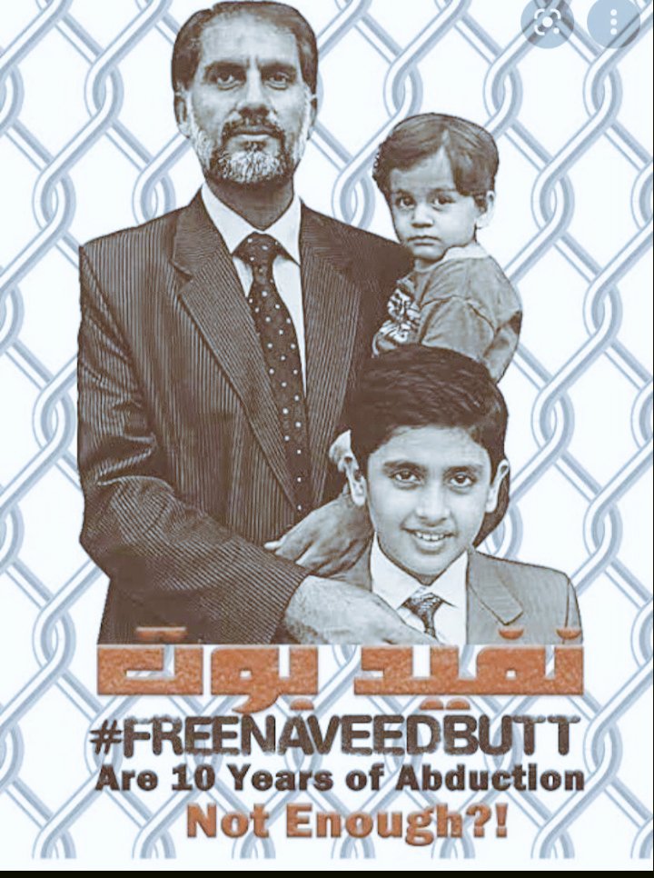 Zoha51702142's tweet photo. #FreeNaveedButt
We are living in a state where spy of enemy is allowed to meet his family under human rights but their human rights die when there is cause of #NaveedButt https://t.co/lanrCFOcOb