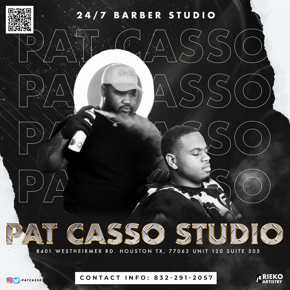 PatCass0's tweet photo. New location  ✅
New Services ✅
More Quality  ✅
5 minutes away from KAMP, Atomic Bottle, Perfect 10 and 10 min from galleria mall🔥📍. 
24 hour service if the price is right 😁🤣
#HoustonBarber #HTXBarber https://t.co/Y0StfO5Pxz