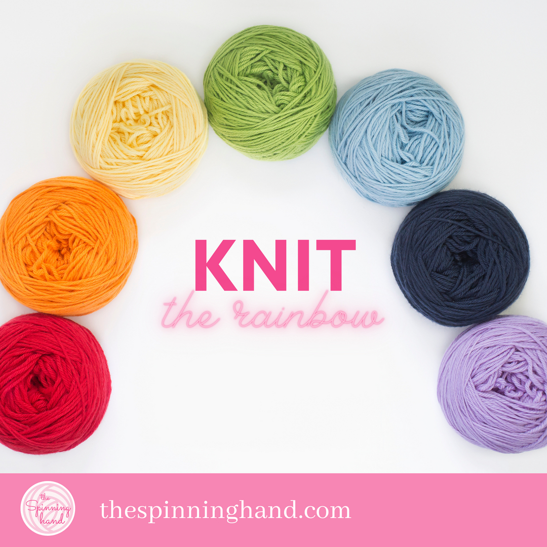 kariscafe's tweet photo. Sure, you could taste the rainbow, but knitting the rainbow has so much fewer calories! And more fiber! #sorrynotsorry https://t.co/zgMAE4xCT8
