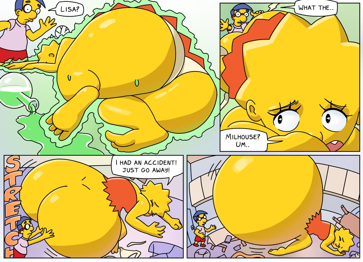 giantess_com's tweet photo. #sizetwitter Lisa simpson growth comic Pg 2 https://t.co/S52dAWTJ89