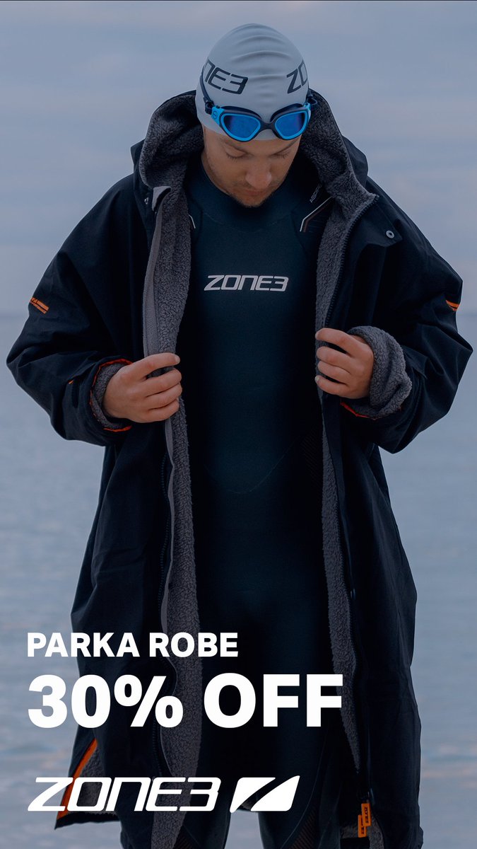 Your perfect open water swim companion. Get changed, dry and warm in the <a href="/Zone3official/">ZONE3</a> Parka Robe. Now 30% off for a limited time only. 
zone3.com/products/polar…