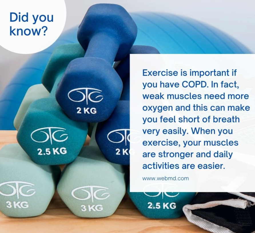 Respira_Tech's tweet photo. #Exercse is important if you have #copd. ♥♥♥♥ #respiratech #respira #asthma #breathe #breathing #copd #inhaler #pulmonarydiseases #asma #bpco https://t.co/vslO2o4RUT