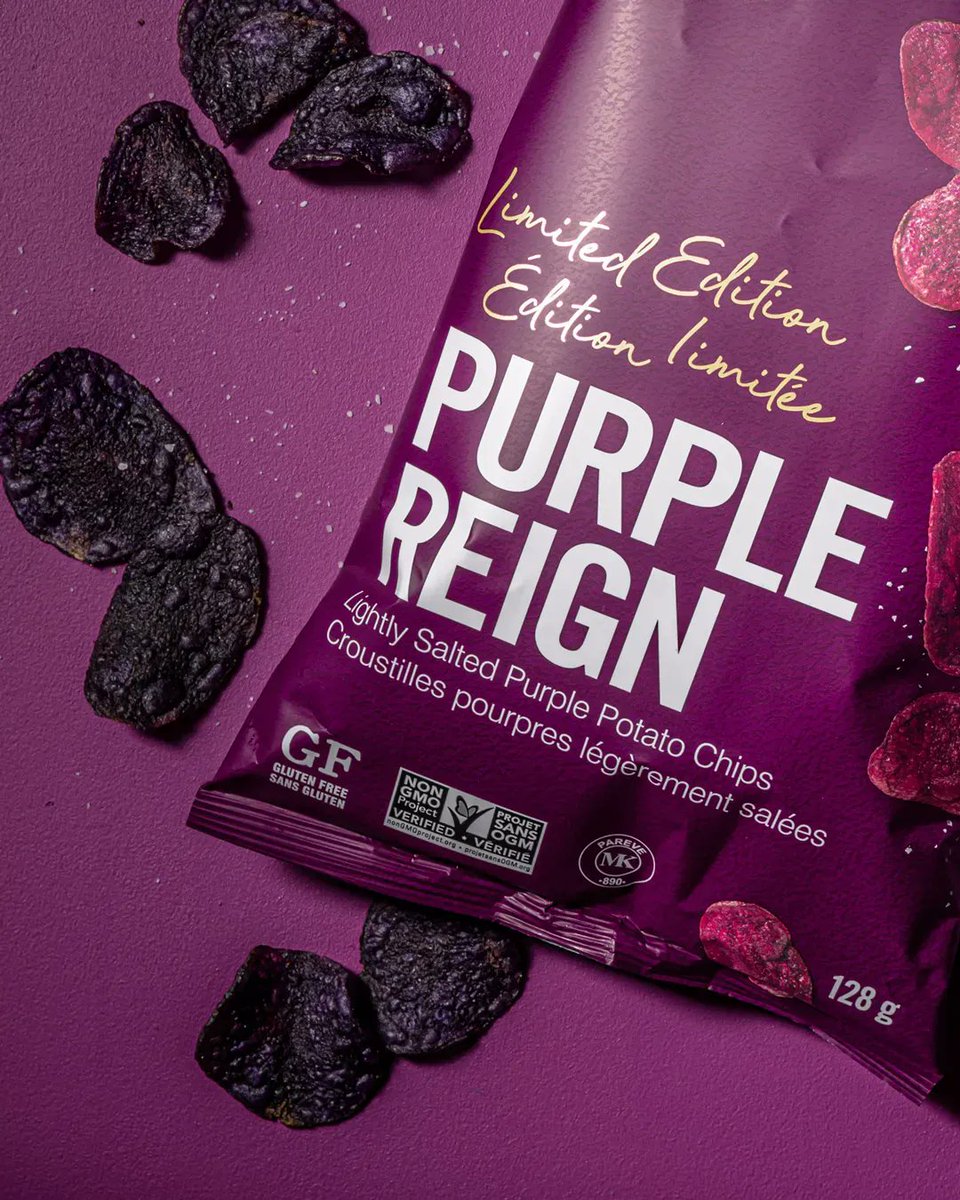 Hardbite's tweet photo. Did you know purple is the colour of royalty? Our NEW Purple Reign Hardbite Chips are the crown jewels of any snacktime. 👑 Have you tried them yet?
#HardbiteChips #NewFlavourAlert #PurpleReign https://t.co/WswVMOe6eM