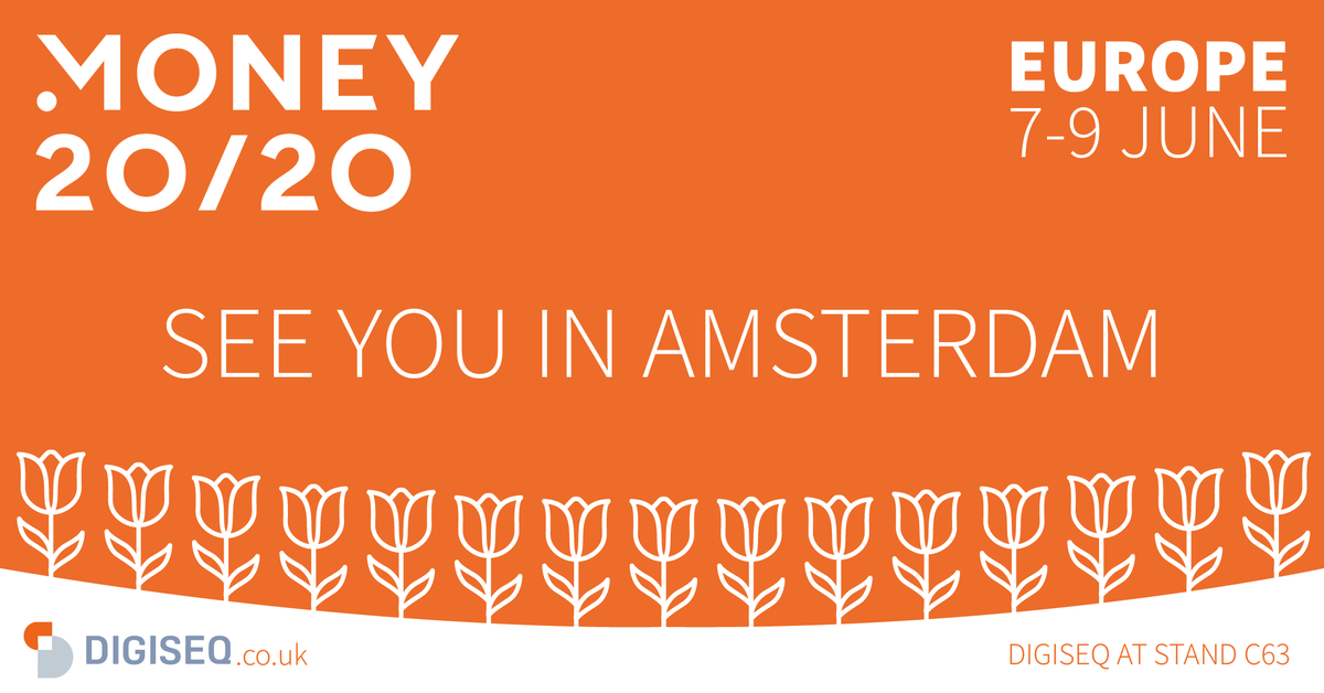 digiseqUK's tweet photo. Going to #Money2020EU?
Check out our stand C63 where the DIGISEQ team will be on hand to demonstrate our cool and new tech.
For a meeting, drop us a line at hello@digiseq.co.uk #ObjectsAsAService #FreedomToChoose #AccessControl #Payments #Fintech #FashionTech #Technology https://t.co/Ow1yByf310