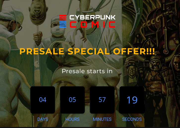 NftbuddyD's tweet photo. Here is a unique opportunity that you don’t want to miss: 40% discount on the purchase of CyberPunkComic NFT.

What do you get with that purchase?
All INFO and sign-up form: https://t.co/7M8foAZKDm
#NFTdrop #NFTgiveaways #NFTs #NFTCommunity #Giveaway https://t.co/cKKEY4l5nC