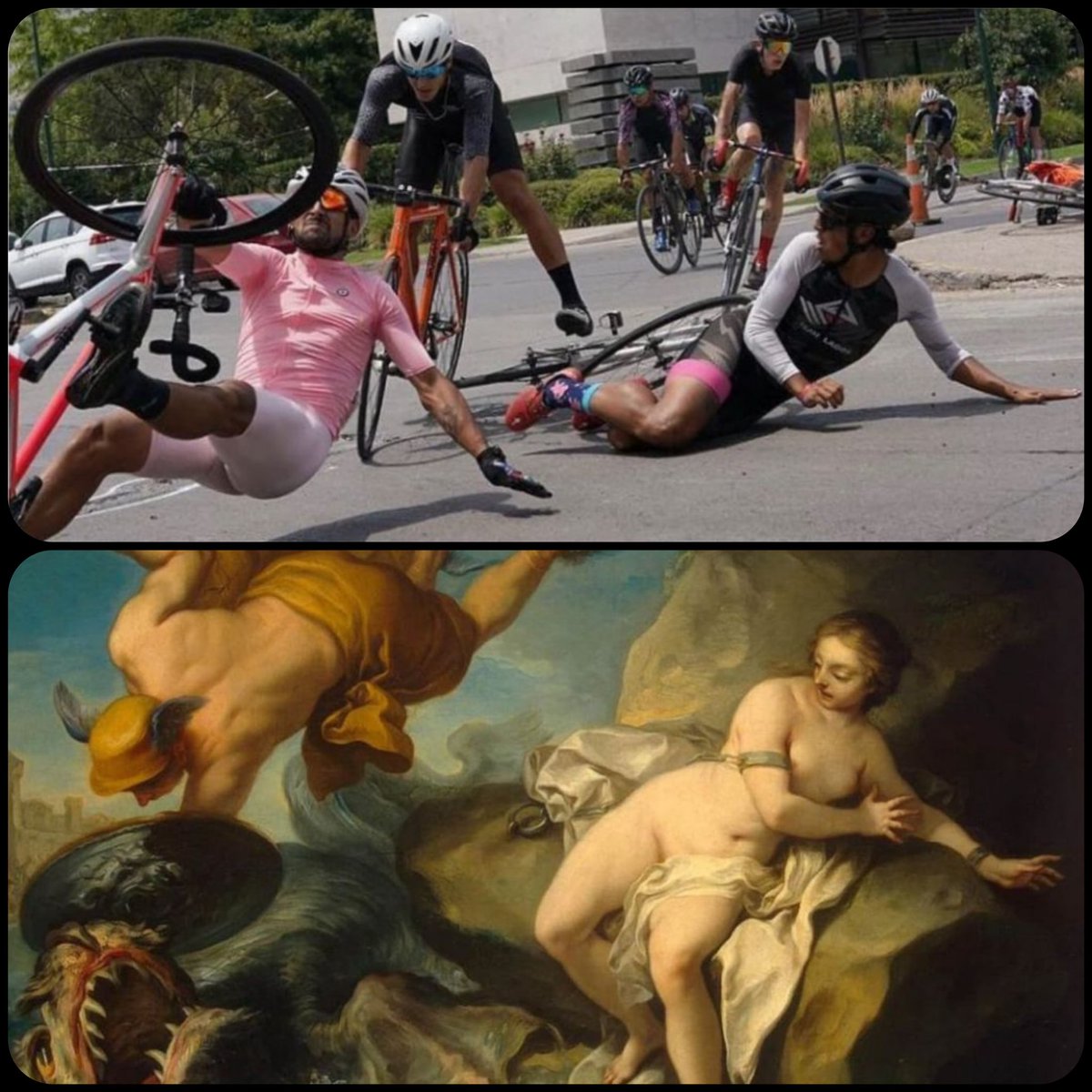 ArtButSports's tweet photo. Perseus and Andromeda, by Charles André van Loo, 1740 https://t.co/KirPZGH2KW