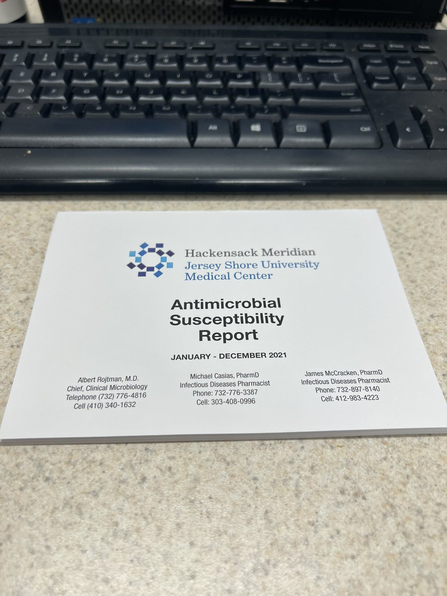 Christmas in May!! Our lovely antibiogram booklets have made their way to the hospital. #IDTwitter #MedTwitter