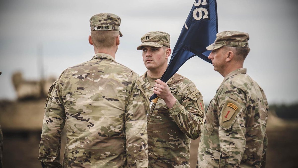 burts_knights's tweet photo. #SOLDIERS of and Charlie Company, 3-66 AR conducted their Change of Command ceremonies between CPT Kellogg and CPT Simpkins at Camp Herkus, Lithuania. Photos taken by 1LT Fennell #WeAreNATO #EuropeanSupport2022 #burtsknights #USArmy #DevilBrigade #bigredone #strongertogether https://t.co/rFeuShYiuE