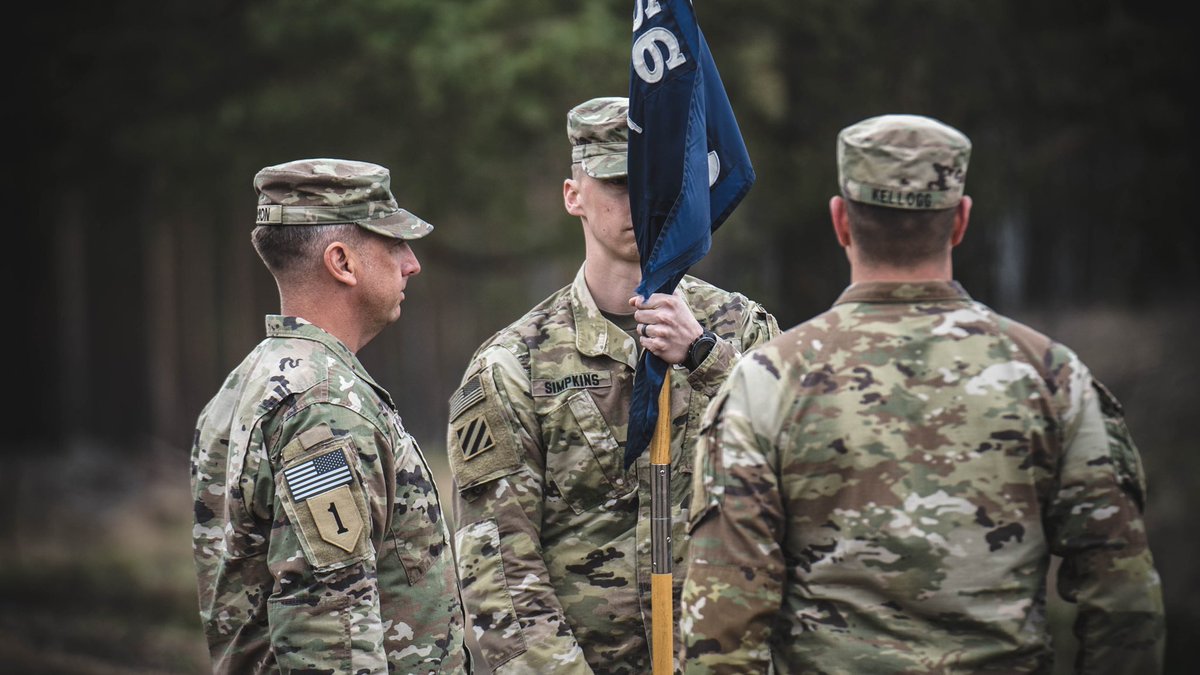 burts_knights's tweet photo. #SOLDIERS of and Charlie Company, 3-66 AR conducted their Change of Command ceremonies between CPT Kellogg and CPT Simpkins at Camp Herkus, Lithuania. Photos taken by 1LT Fennell #WeAreNATO #EuropeanSupport2022 #burtsknights #USArmy #DevilBrigade #bigredone #strongertogether https://t.co/rFeuShYiuE