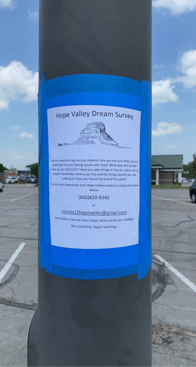 _Haylie_Ann_'s tweet photo. @RedWebPod #redwebpod #redwebtaskforce This was spotted in Sedalia, MO 😳 Time to assemble and find out what is going on @_TrevorC @AlfredoPlays @RoosterTeeth #hopevalleydreamsurvey https://t.co/o0JtN9ZulO