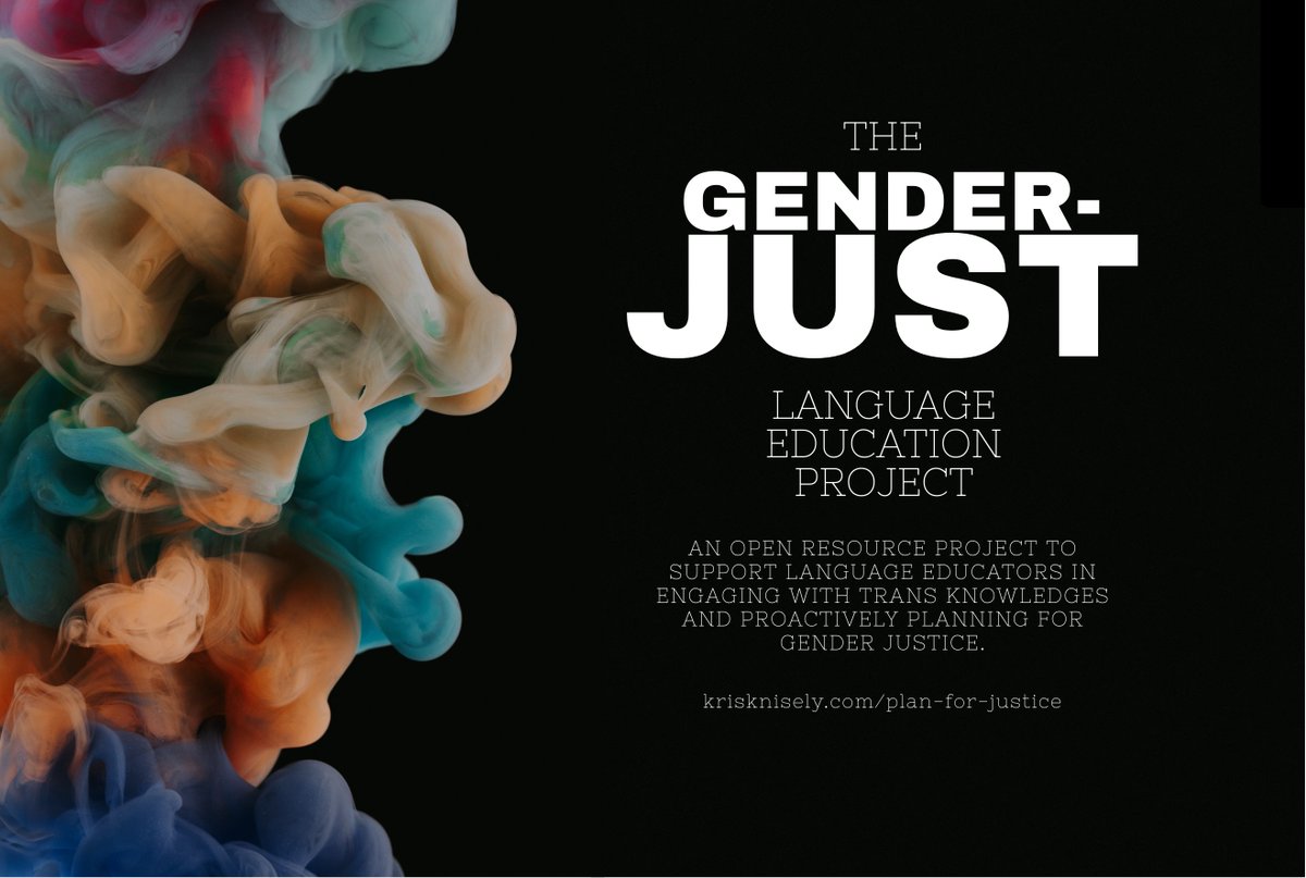 krisknisely's tweet photo. The Gender-Just Language Education Project is now live at https://t.co/u6RLNrrjcY and https://t.co/IqlEC7dwuM [🧵1/15+] https://t.co/KvmvoK1Je9