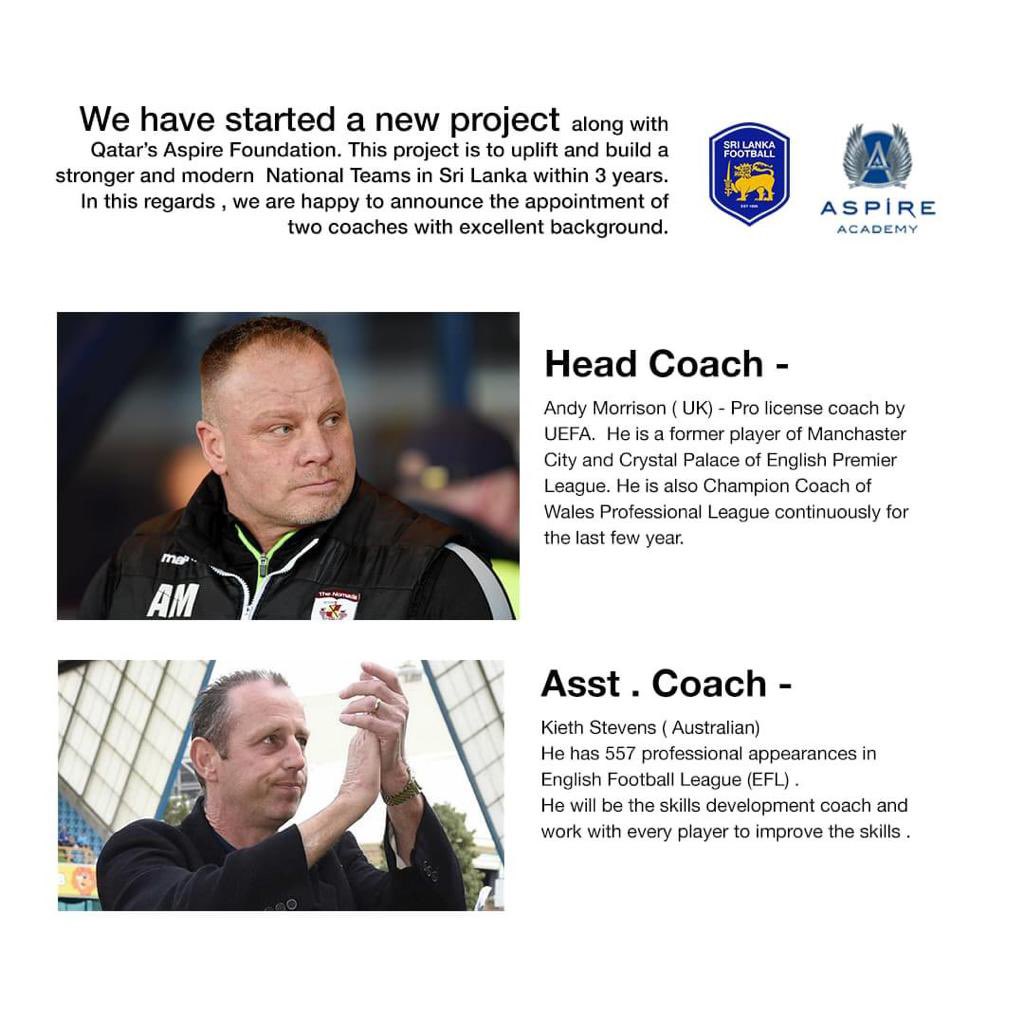AndyMorri5on's tweet photo. Looking forward  to this incredible opportunity to Manage the Sri lanken national team.
Keith and I Fly out on Saturday to begin this new chapter in our life’s . https://t.co/7OxNyqpPDR