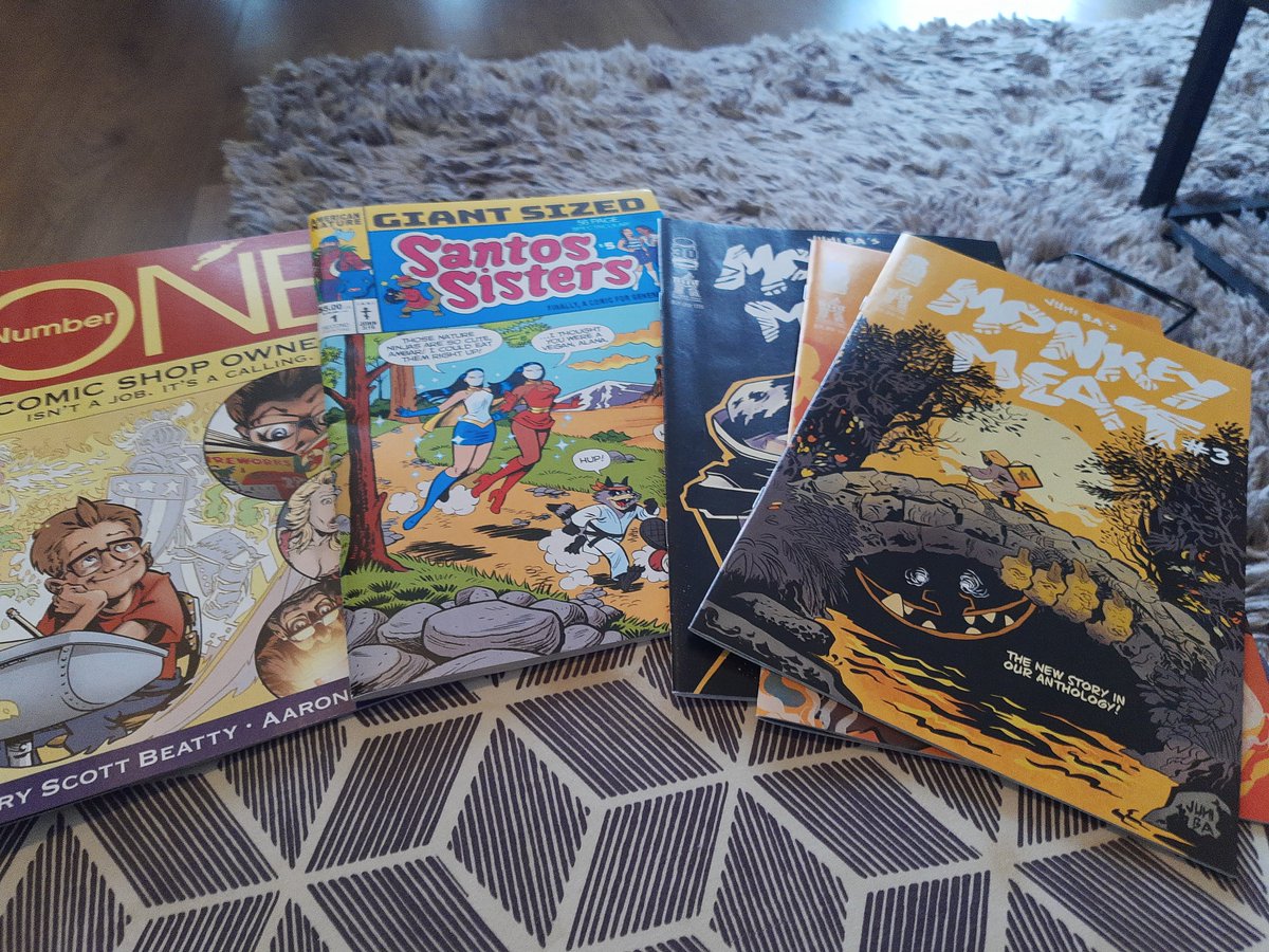 lennarddost's tweet photo. #monkeymeat #juniba #santossisters #fakeandgregpetre #numberone #garyscottbeatty #aaronwarner #comics https://t.co/o737NEl5TH