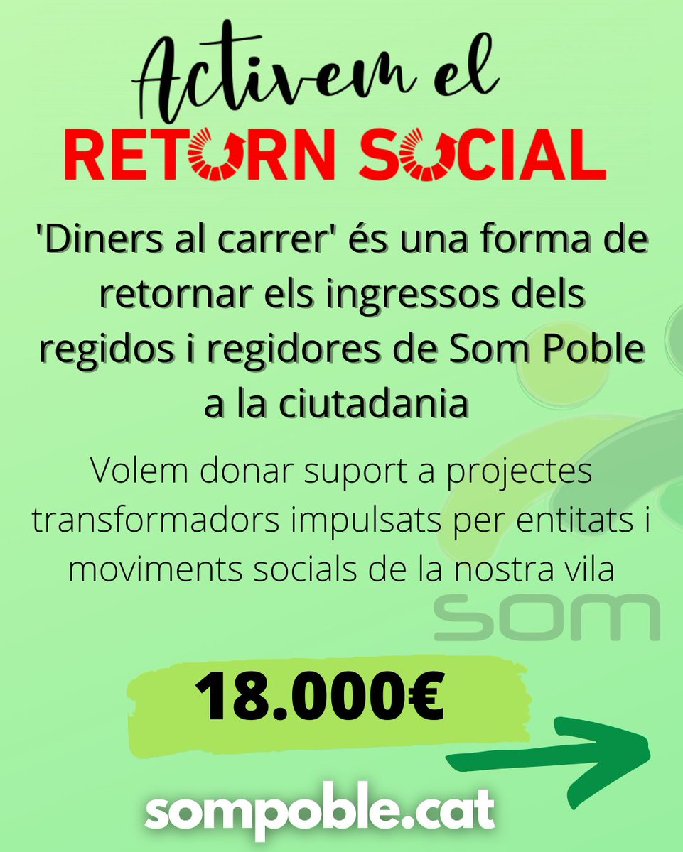 Som_Poble's tweet photo. 👥 Avui des de @Som_Poble hem presentat la segona edició de “#DinersAlCarrer , activem el retorn social”
Aquesta edició comptarà amb una dotació de 18.000€, provinents de de les dietes dels tres regidors a l’oposició a l’Ajuntament del #Vendrell
https://t.co/cHL0ty5fAg https://t.co/XVFCpdO5WG
